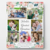 Floral WORLD's GRANDMA FotoCollage Fotoplatte (Vorderseite)