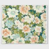 Floral Wrap Elegance Geschenkpapier (Flach)