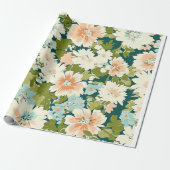 Floral Wrap Elegance Geschenkpapier (Ungerollt)