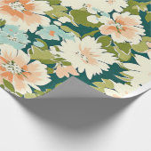 Floral Wrap Elegance Geschenkpapier (Ecke)