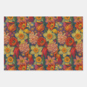 Floral Wrap Geschenkpapier Set (Vorderseite 3)