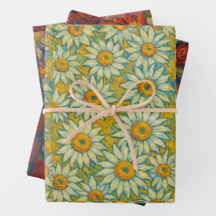 Floral Wrap Geschenkpapier Set