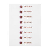 Floral Wrap rund um die Adressfelder Rundum-Adressaufkleber (Bogen)