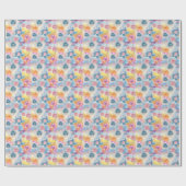 Floral Wrapping Paper Geschenkpapier (Flach)
