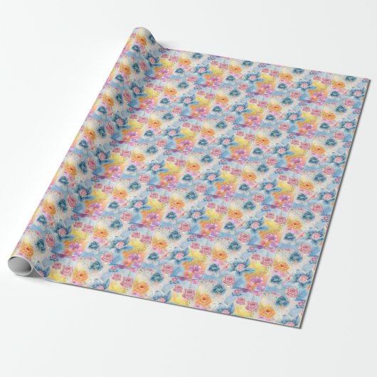Floral Wrapping Paper Geschenkpapier (Ungerollt)