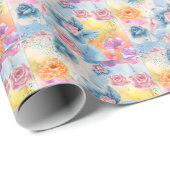 Floral Wrapping Paper Geschenkpapier (Rolleneckpunkt)
