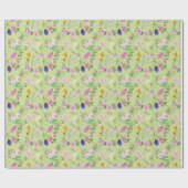 Floral Wrapping paper green for her Geschenkpapier (Flach)