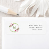 Floral Wreath Address Label (Insitu)