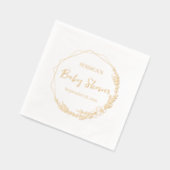 Floral Wreath Baby Dusche Servietten Mit Folie (Links)