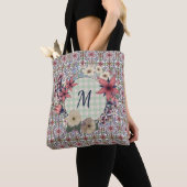 Floral Wreath | Blumenmuster | Monogramm Tasche (Von Nahem)
