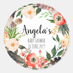 Floral Wreath Botanic Danke Sticker