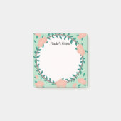 Floral Wreath - Botanical Greenhouse Sticky Notes Post-it Klebezettel (Vorderseite)