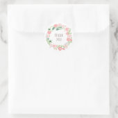Floral Wreath | Danke Stickers (Tasche)