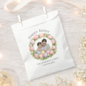 Floral Wreath & Family Photo Personalized Easter Geschenktütchen (Ausgeschnitten)