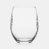 Floral Wreath “Forever & Always” Weinglas Ohne Stiel (Links)