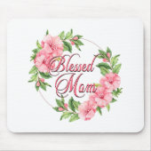 Floral Wreath Gesegnete Mama Mousepad (Vorne)