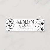 Floral Wreath Handmade | Handgefertigte Visitenkar Mini Visitenkarte (Vorderseite)