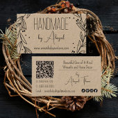 Floral Wreath Handmade | Handgefertigte Visitenkar Visitenkarte