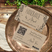 Floral Wreath Handmade | Handgefertigte Visitenkar Visitenkarte