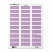 Floral Wreath Lavender Modern Initials Wedding (Vorne)