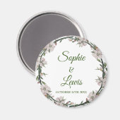Floral Wreath Magnet (Vorderseite/Rückseite)