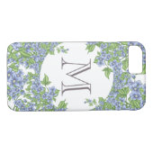 Floral Wreath Monogramm Case-Mate iPhone Hülle (Rückseite (Horizontal))