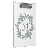 Floral Wreath Monogramm Klemmbrett (Rechts)