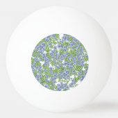 Floral Wreath Monogramm Tischtennisball (Rückseite)