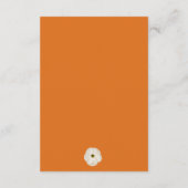 Floral wreath pumpkin diaper raffle baby shower begleitkarte (Rückseite)