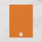 Floral wreath pumpkin registry baby shower begleitkarte (Rückseite)