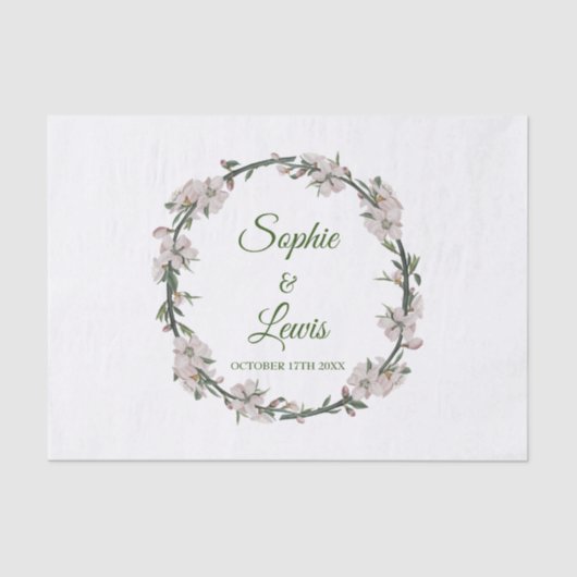 Floral Wreath Seidenpapier (Vorderseite)