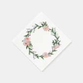 Floral Wreath Serviette (Ecke)
