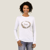 Floral Wreath Simple Tri-Blend Shirt (Vorderseite voll)