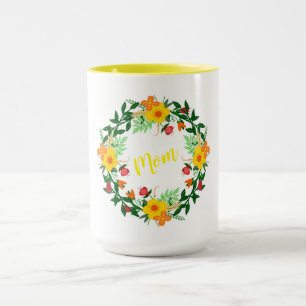 Floral Wreath Tasse