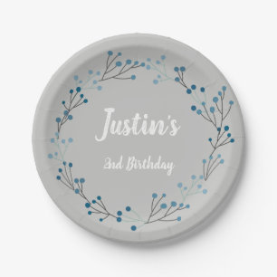 Floral Wreath Vintag Birthday Paper Teller