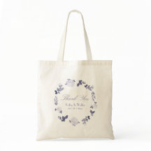 Floral Wreath Wedding Danke Tote Bag