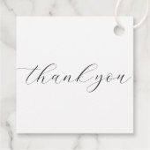 Floral Wreath Wedding Initial Monogram Geschenkanhänger (Rückseite)