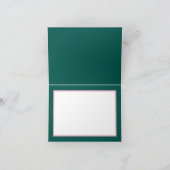 Floral Wreath White Orchids Chic Floral Thank You Karte (Innenseite)