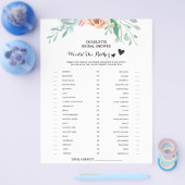 Floral würde sie eher Brautparty spielen Flyer (Einzeln)