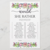 Floral Würde sie lieber Brautparty spielen (Vorderseite)