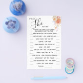 Floral würde sie lieber duschen Spielkarte Flyer (Einzeln)