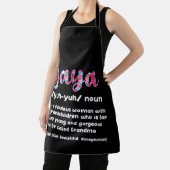 Floral Yaya Definition Oma Muttertag Grandm Schürze (InSitu)