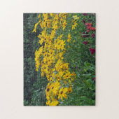 Floral Yellow Daisies Garden Foto Puzzle (Vertikal)
