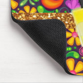 Floral Yellow Nail Polish Mouse Pad! Mouse Pad Mousepad (Ecke)