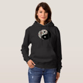 Floral Yin und Yang Hoodie (Vorne ganz)