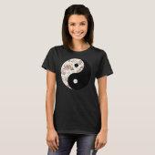 Floral Yin und Yang T-Shirt (Vorne ganz)