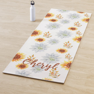 floral yogamatte