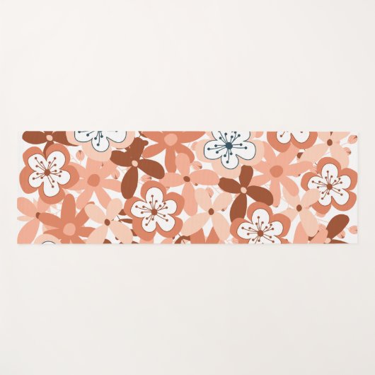 floral yogamatte (Vorderseite (Horizontal))