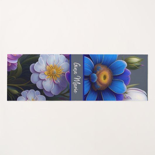 floral yogamatte (Vorderseite (Horizontal))