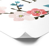 Floral Your Vibe zieht Ihren Stamm an Poster (Ecke)